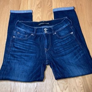 Express Cropped Legging Mid Rise Jeans